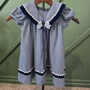 Rare Editions‎ Navy Blue Dress Girl 24M